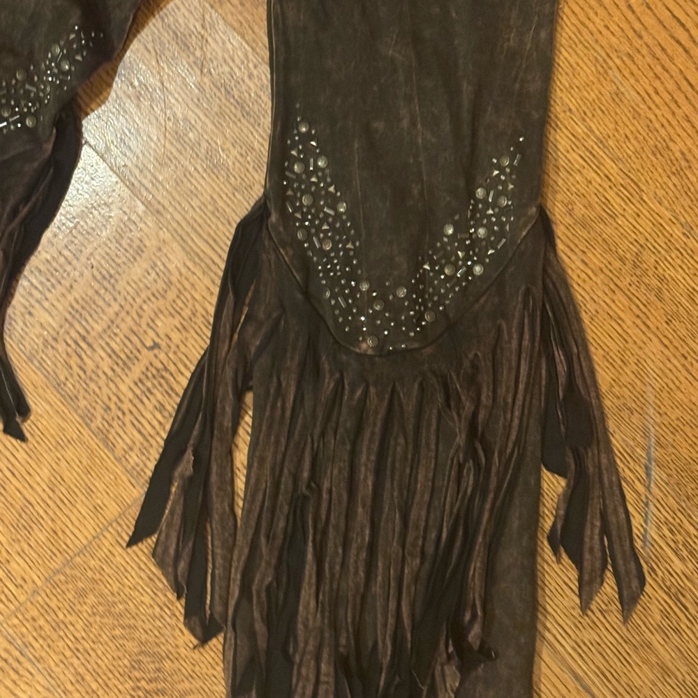Fringe Flare Leg Pant Size M NWT  WESTERN BOHO - Picture 3 of 9